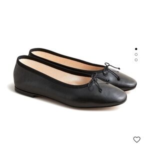 J.Crew Zoe ballet flats - black leather